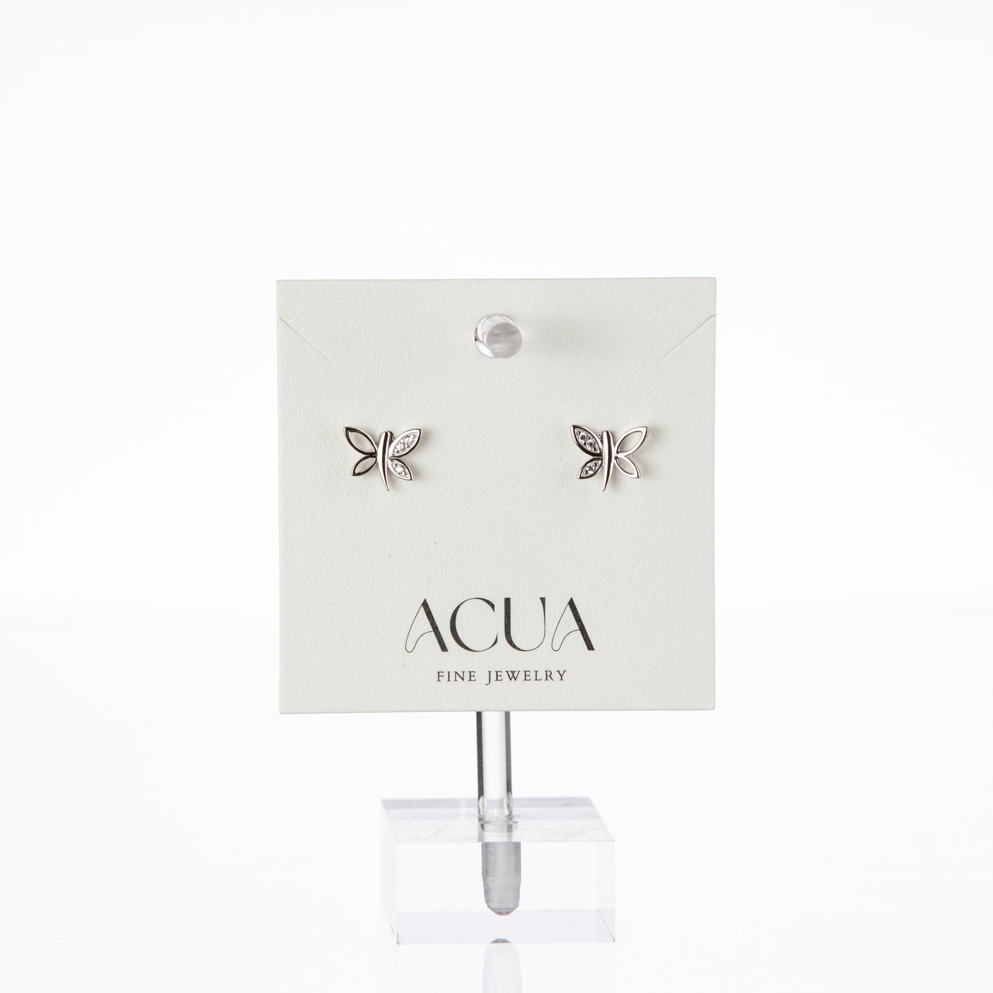 .925 Sterling Silver Butterfly Stud Earrings – ACUA Fine Jewelry