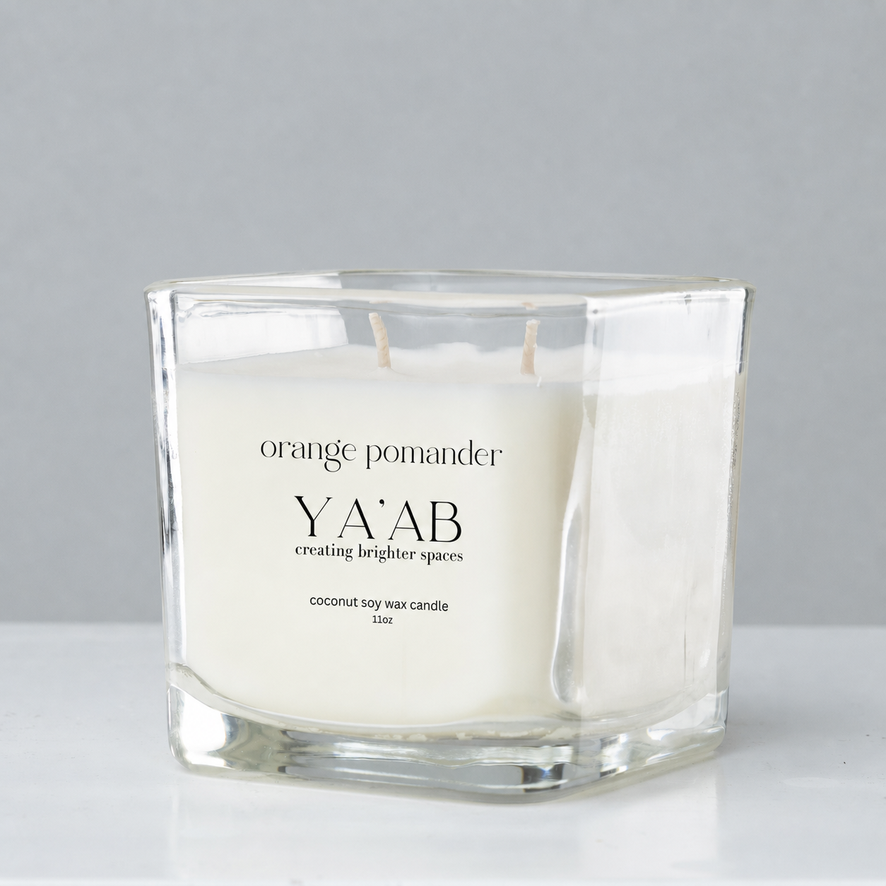 YA'AB Scented Candle - Orange Pomander - angle