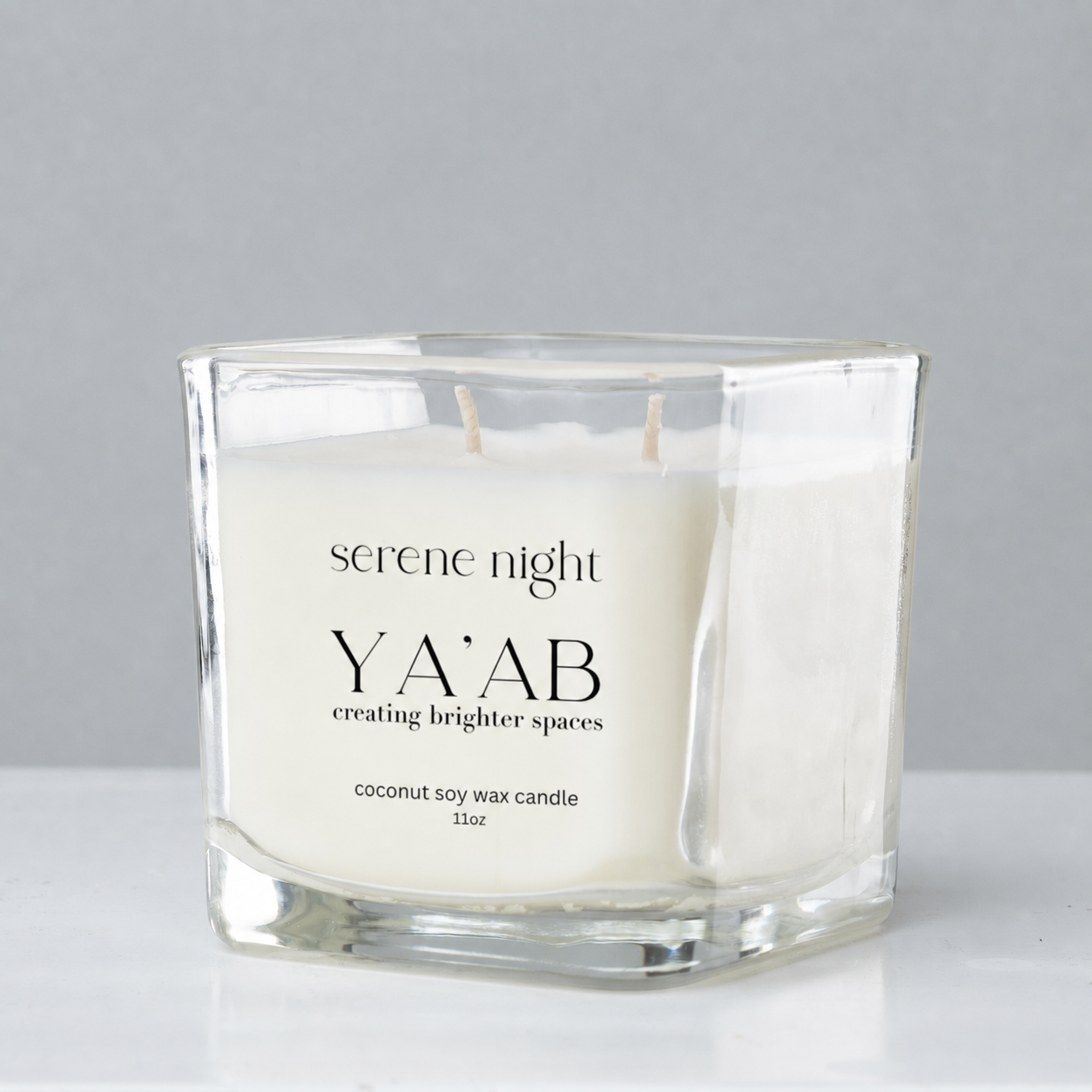 YA'AB Scented Candle - Serene Night - angle